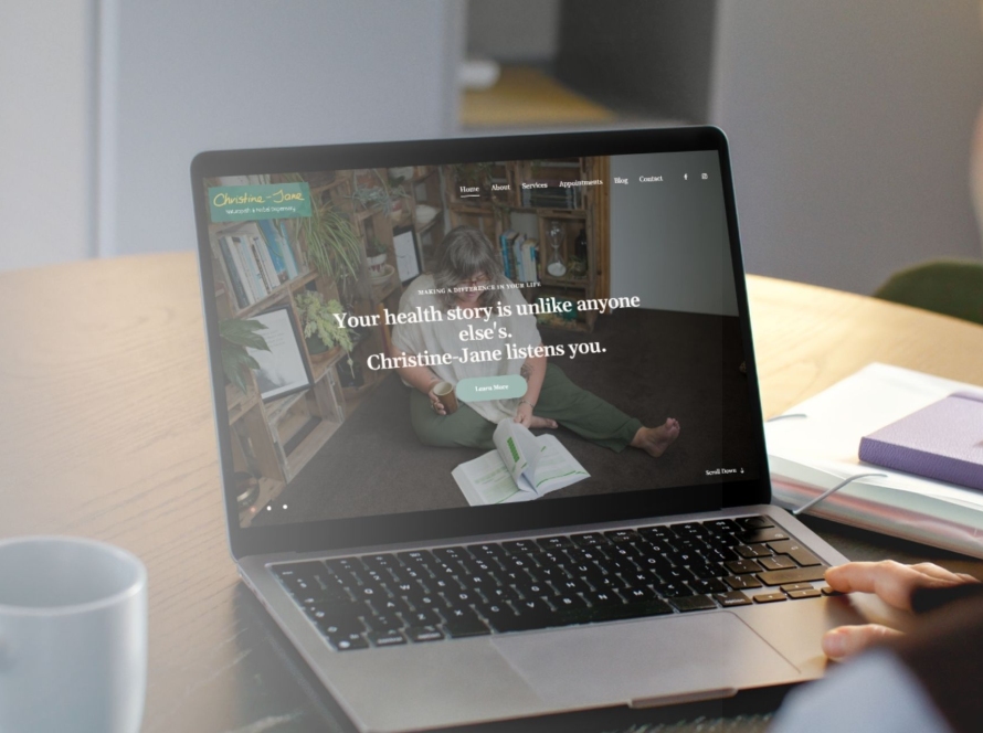 Christine Jane Naturopath Website Design Motueka created by Snap Marketing