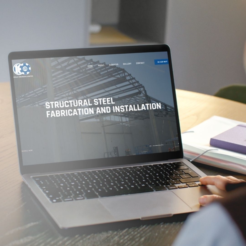 Infields Engineering website design Motueka